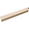 Ekena Millwork 2in. W x 4in. H x 28in. L Pescadero Woodgrain TimberThane Rafter Tail, Primed Tan RFTUR02X04X28PECRCPR - alternate 6